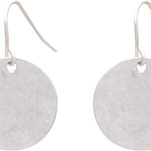 Gold & Silver Dangle Earrings for Women, Circle & Teardrop, Mixed Metal & Shell,